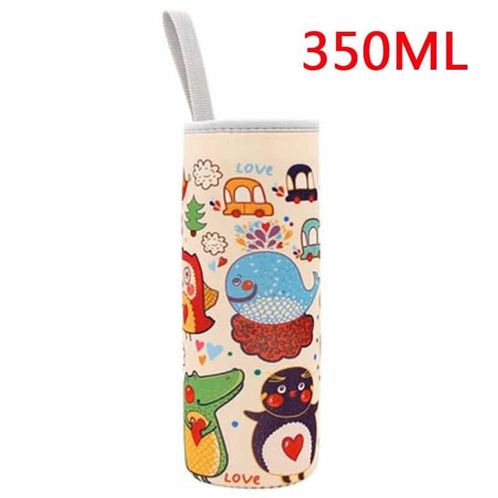 Colorful Printed Neoprene Water Bottle Pouch - Trendha