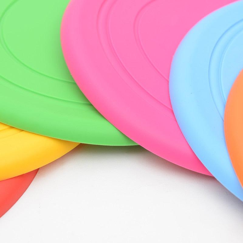 Colorful Silicone Flying Disk Dog Toy - Trendha