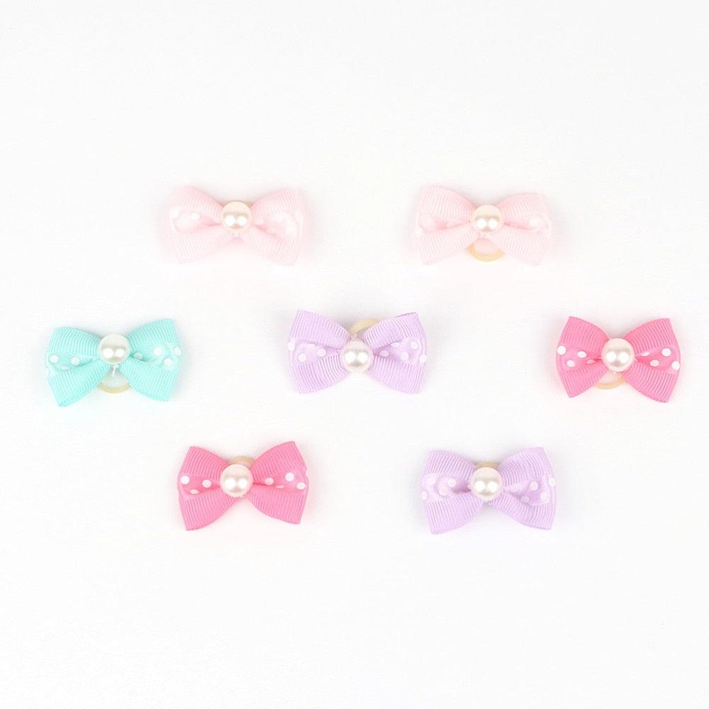 Colorful Small Hair Bows Set for Cat and Dog - Trendha