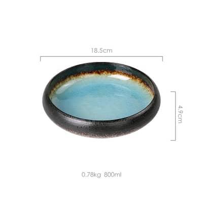 Creative Ice Split Glaze Ceramic Plate - Trendha