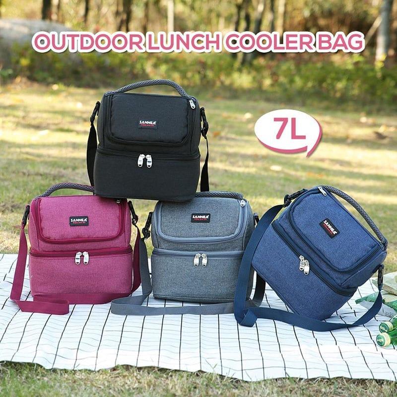 Double-Deck Insulated Cooler Bag - Trendha