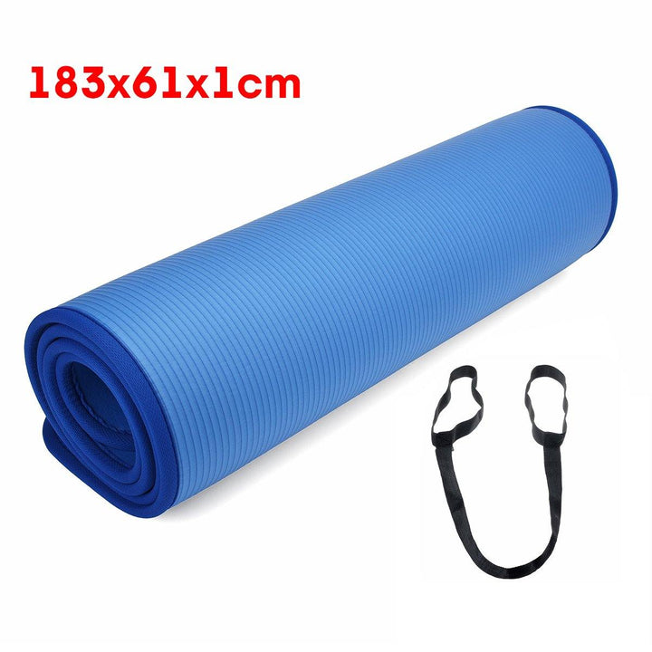 KALOAD 10mm Thick Yoga Mat Comfortable Non-slip Exercise Training Pad Gymnastics Fitness Foam Mats - Trendha