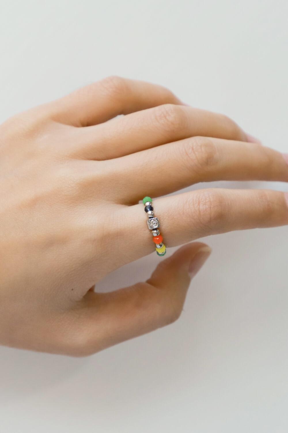 Colorful Bead Ring - Trendha
