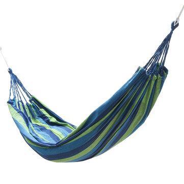 90kg/150kg Load Single/Double People Hammock Outdoor Indoor Garden Hanging Bed Sleeping Swing - Trendha