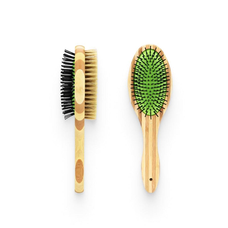 Dual Sided Bamboo Grooming Brush - Trendha