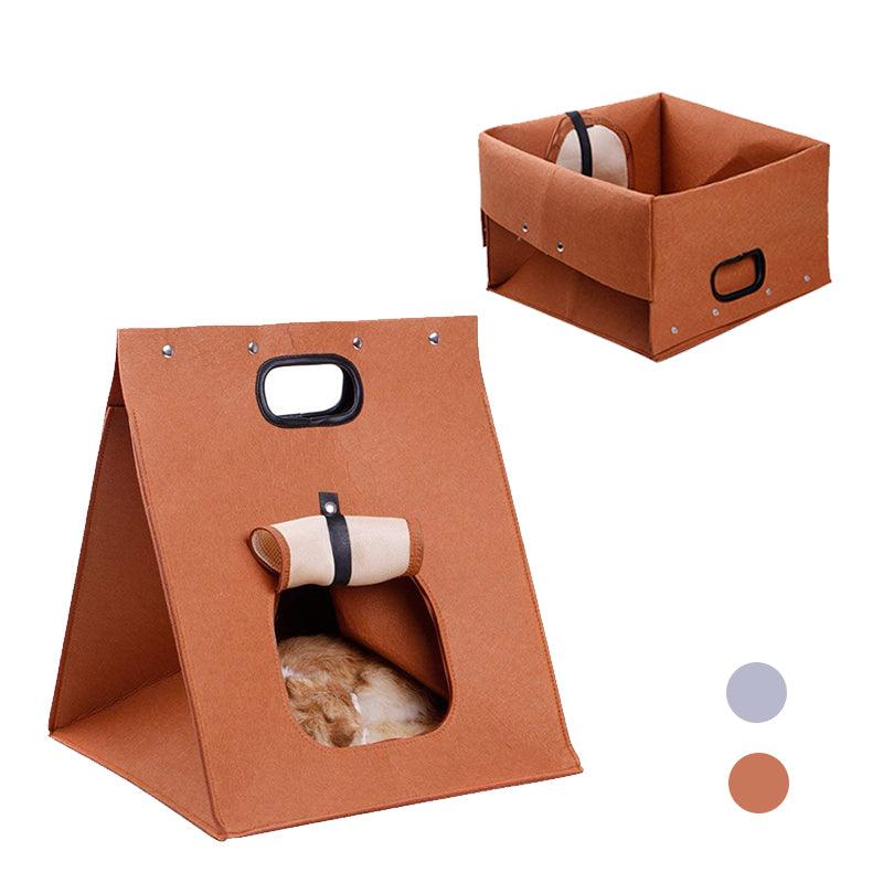 Foldable Warm Bed for Cats - Trendha