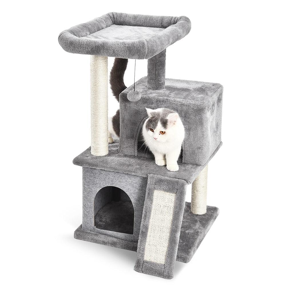 Happy Cat Tree House with Ladder - Trendha