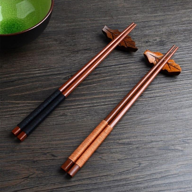Natural Chestnut Wood Chopsticks - Trendha