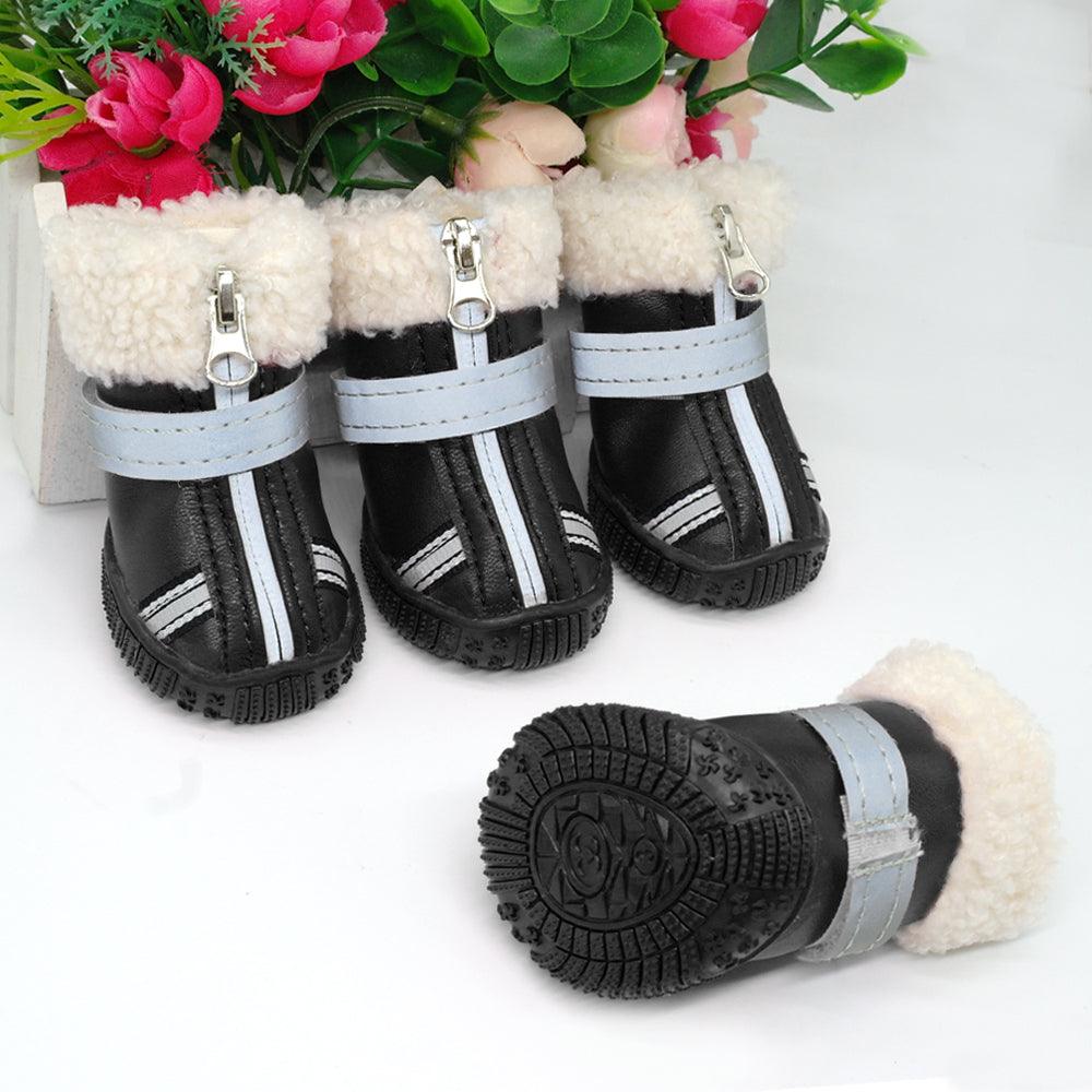 Reflective Warm Dog Shoes 4 pcs Set - Trendha