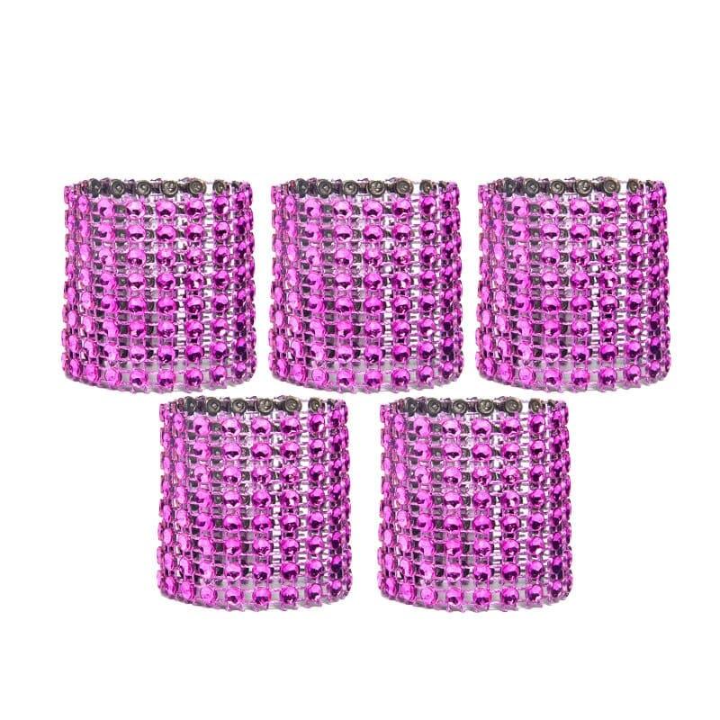 Set of 10 Crystal Napkin Rings - Trendha