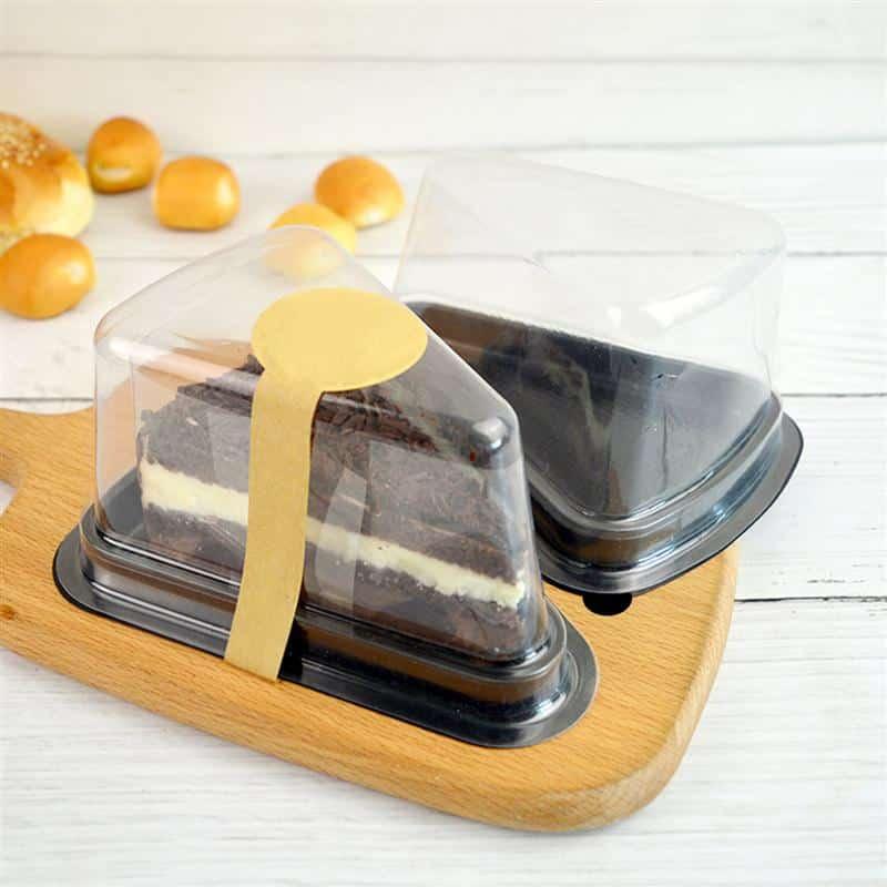 Triangle / Round Shaped Cake Disposable Containers 50 pcs Set - Trendha